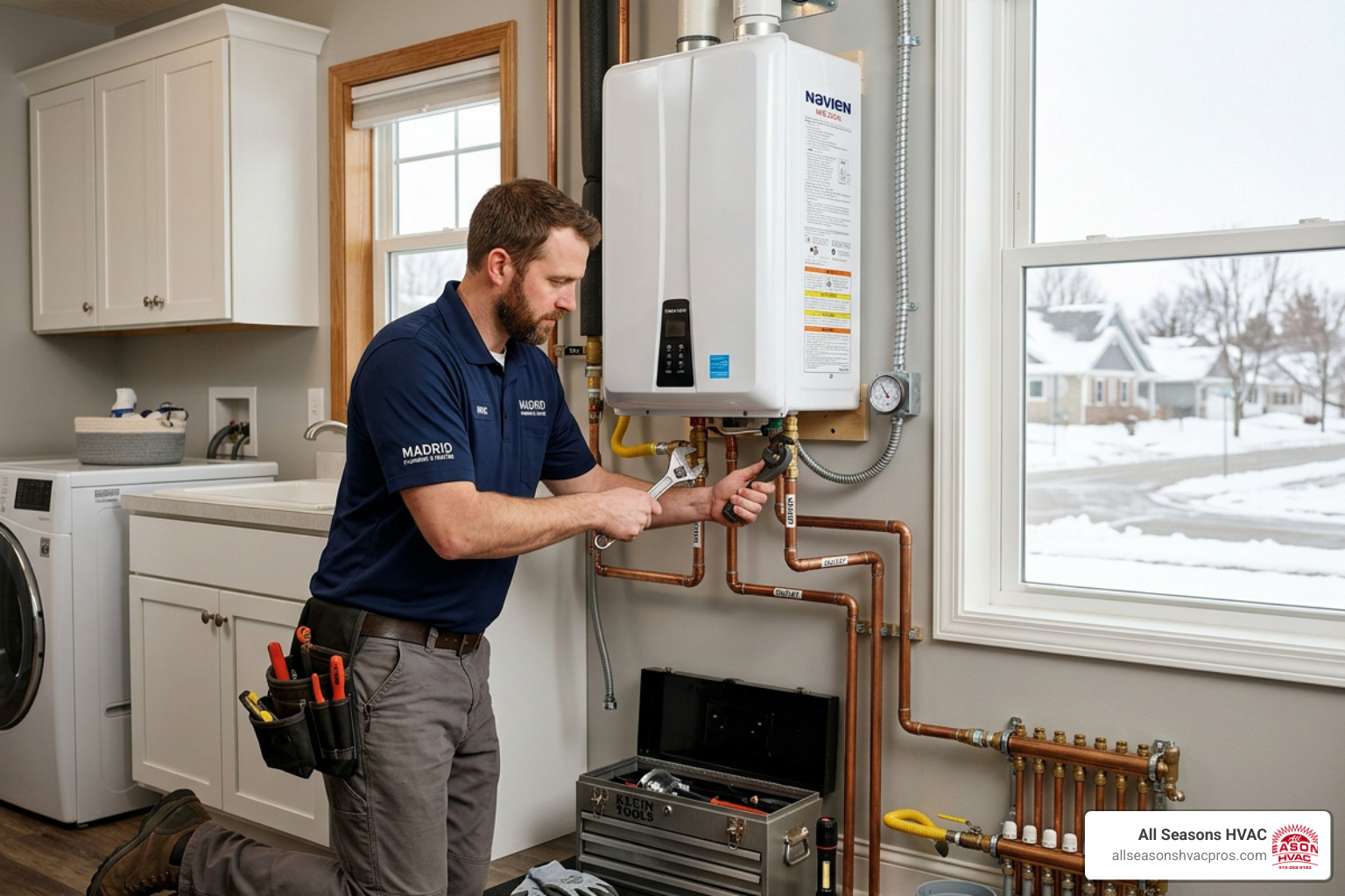 tankless water heater installation madrid ia
